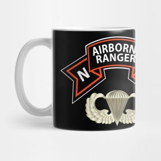 N Company Ranger Scroll with Airborne Badge Basic - Vietnam Mug